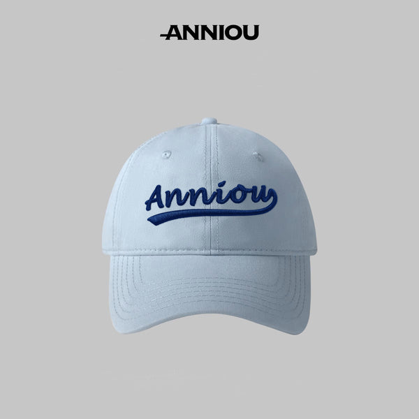 Sidiou Group ANNIOU New Fashion 6 Panel 100% Cotton Sport Cap Outdoor Adjustable Dad Hat For Unisex Embroidery Letter Logo Curved Brim Baseball Cap
