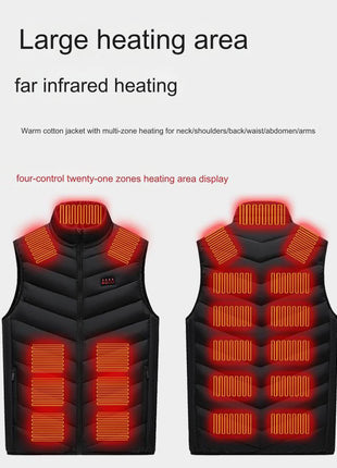 21 Area Men's Heated Gilet - Sidiou Group