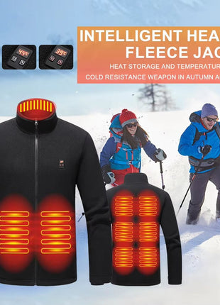 9 Area Heated Polar Fleece Jacket - Sidiou Group
