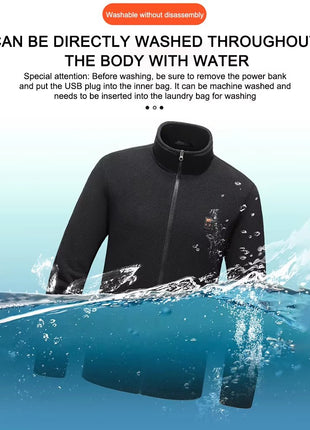 9 Area Heated Polar Fleece Jacket - Sidiou Group