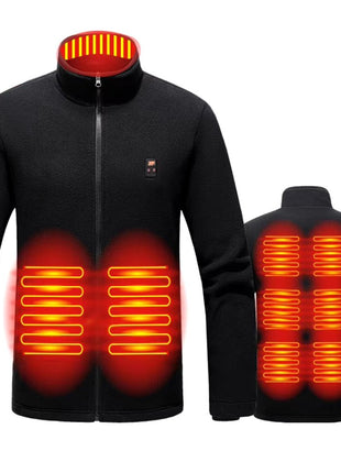 9 Area Heated Polar Fleece Jacket - Sidiou Group