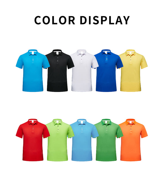 160g Summer T shirt for Men Quick dry Polyester Breathable POLO t shirt Sports Advertising Printing T shirt Sublimation