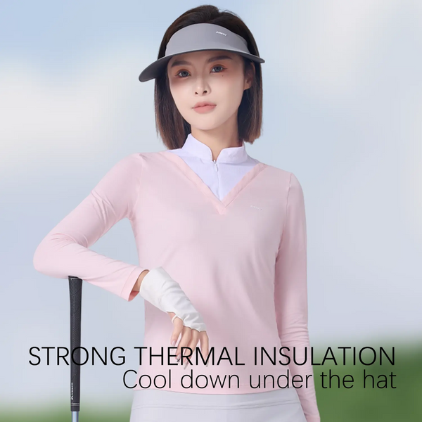 Sidiou Group ANNIOU Golf Sun Protection Cap Seamless Foldable Outdoor Visor Caps Ice Silk Breathable Empty Top Sun Hat