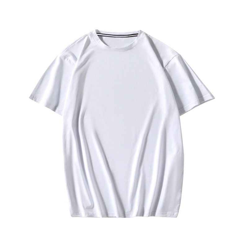 180g High-quality Ice Porcelain Cotton Dropped Shoulders T shirt Five-quarter-Length Sleeve Team Work Shirt Custom T shirt Women