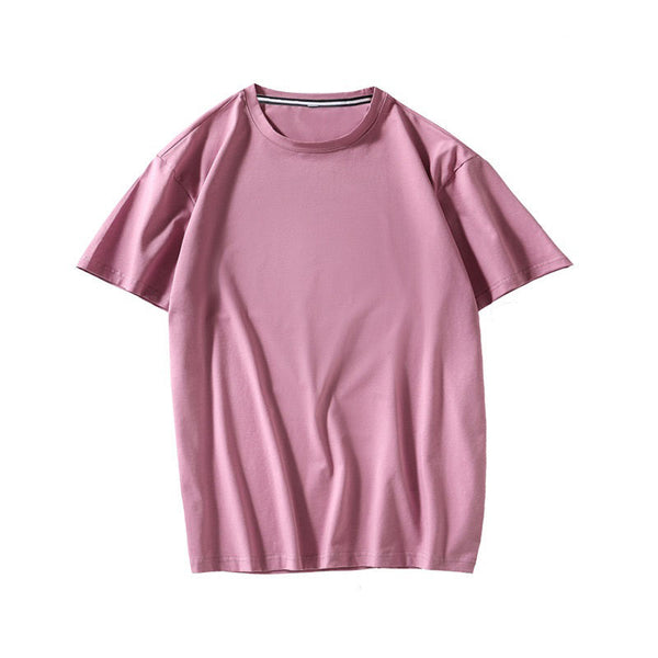 180g High-quality Ice Porcelain Cotton Dropped Shoulders T shirt Five-quarter-Length Sleeve Team Work Shirt Custom T shirt Women