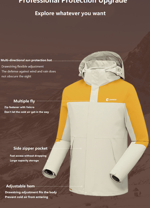 ANNIOU 3 - in - 1 Women's Custom Outdoor Jacket - Sidiou Group