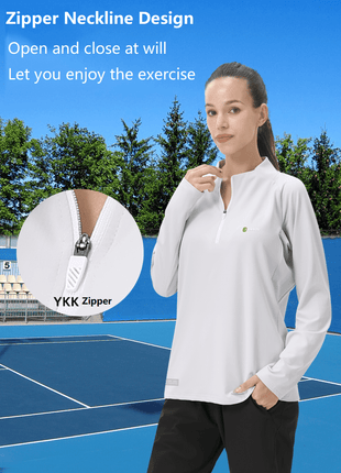 Anniou UV Sun Protection Half Zip Up Sweatshirt - Sidiou Group