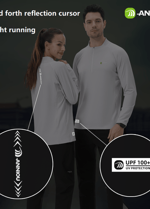 Anniou UV Sun Protection Half Zip Up Sweatshirt - Sidiou Group