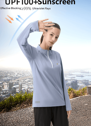 Anniou UV Sun Protection Half Zip Up Sweatshirt - Sidiou Group