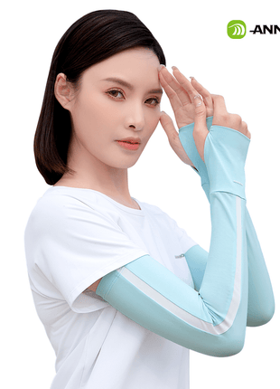 Anniou Women's Breathable Uv Protection Slik Arm Sleeves - Sidiou Group