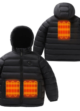 Children's 3 Area Hooded Heated Jacket - Sidiou Group