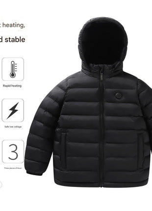 Children's 3 Area Hooded Heated Jacket - Sidiou Group