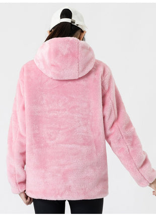 Coral Fleece Heated Hooded Sweatshirt - Sidiou Group