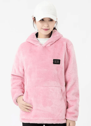 Coral Fleece Heated Hooded Sweatshirt - Sidiou Group