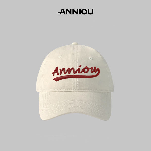 Sidiou Group ANNIOU New Fashion 6 Panel 100% Cotton Sport Cap Outdoor Adjustable Dad Hat For Unisex Embroidery Letter Logo Curved Brim Baseball Cap