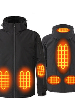 Heated Hooded Hardshell Jacket - Sidiou Group