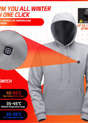 Heated Hooded Pullover - Sidiou Group
