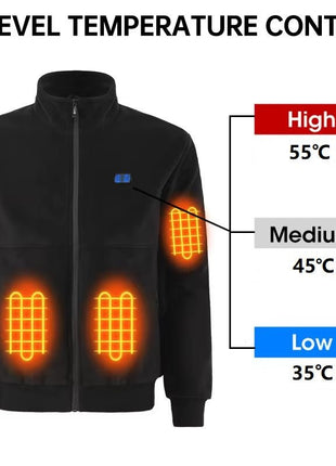 Men and Women's Polar Fleece Heated Jacket - Sidiou Group
