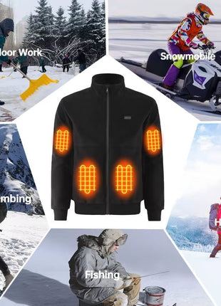 Men and Women's Polar Fleece Heated Jacket - Sidiou Group