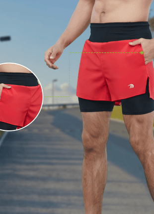 Men's 2 - in - 1 Trail Shorts - Sidiou Group