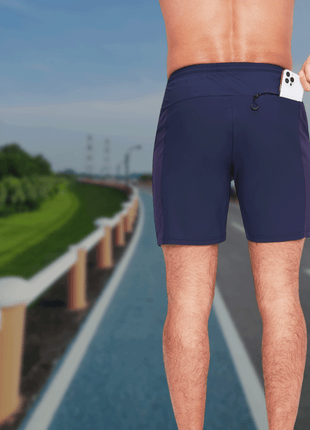 Men's Ice Silk Colorblock Sports Shorts - Sidiou Group