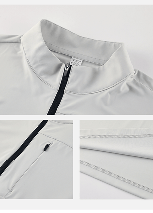 Men's Quick - drying Short - sleeved Half - zip T-shirt - Sidiou Group
