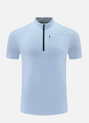 Men's Quick - drying Short - sleeved Half - zip T-shirt - Sidiou Group