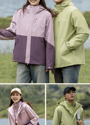 Unisex 3 - in - 1 Removable Polar Fleece Hiking Jacket - Sidiou Group