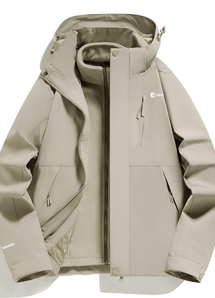 Unisex 3 - in - 1 Removable Polar Fleece Hiking Jacket - Sidiou Group