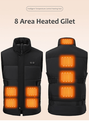 Unisex 8 Area Smart Heated Gilet - Sidiou Group