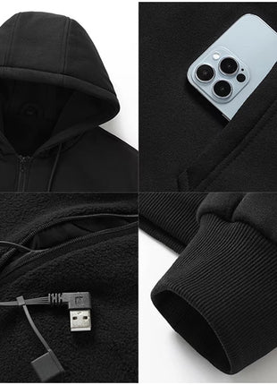 Unisex Heated Hoodie - Sidiou Group