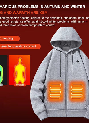 Unisex Heated Hoodie - Sidiou Group