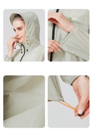 UPF50+ UV Protection Hooded Windbreaker - Sidiou Group