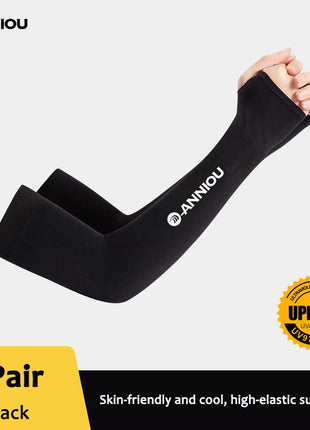 BLACK UPF 50+ Cooling Arm Sleeves
