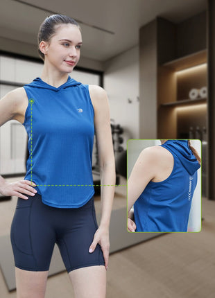Women's Hooded Sports Fitness Vest - Sidiou Group