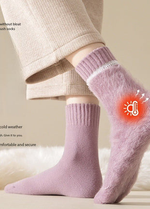 Women's Mid Calf Fleece Socks - Sidiou Group