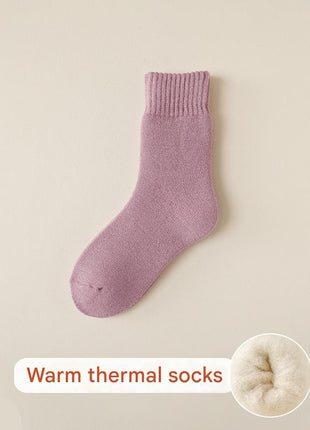 Women's Mid Calf Fleece Socks - Sidiou Group