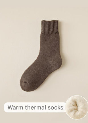 Women's Mid Calf Fleece Socks - Sidiou Group
