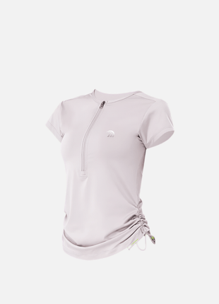 Women's Quick - Drying Slim Drawstring Short - Sleeved Yoga T-Shirt - Sidiou Group