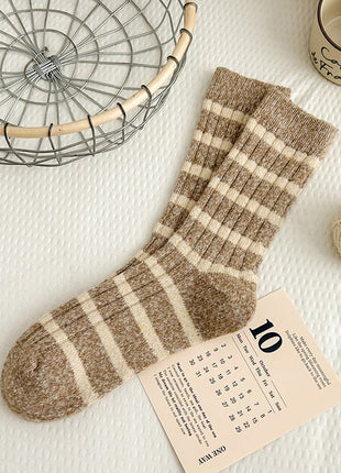Women's Striped Wool Socks - Sidiou Group