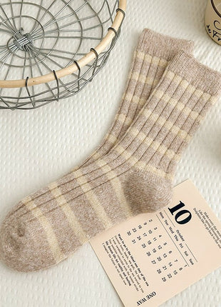 Women's Striped Wool Socks - Sidiou Group