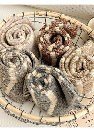 Women's Striped Wool Socks - Sidiou Group