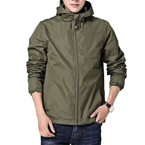 Sidiou Group Anniou Casual Jacket Men Spring Outdoor Sports Windbreaker Coat Windproof Quick Dry Trekking Jacket With Hoodie Climbing Hiking Jackets