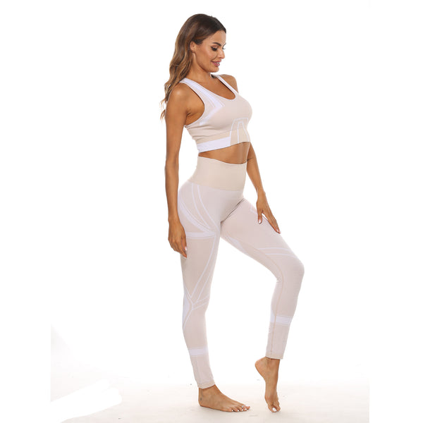 Sidiou Group Anniou New Women Seamless Yoga Sportwear Sports Bra &Leggings High Waist Tight Women Yoga Suit