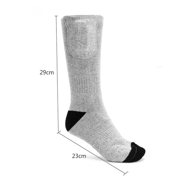 Sidiou Group Anniou Electric Heated Socks Adjustable Warmer Socks USB Rechargeable Battery Sock for Skiing (Without Power Bank)