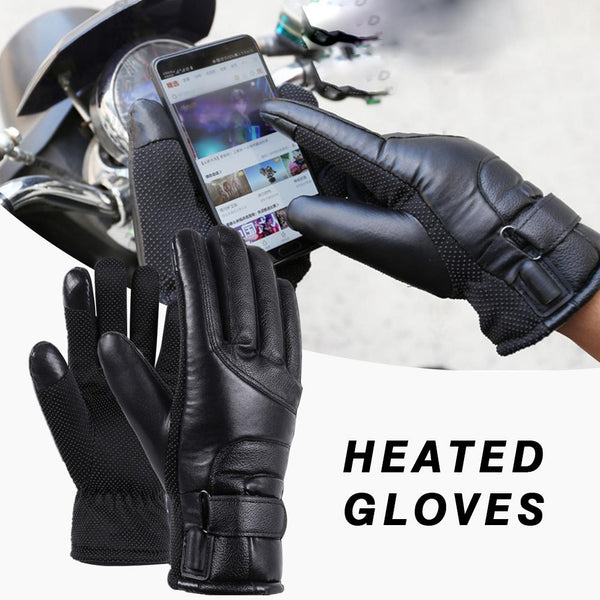 Sidiou Group Anniou Winter Electric Heated Gloves Windproof Cycling Warm Heating Touch Screen Skiing Gloves USB Powered For Men Women