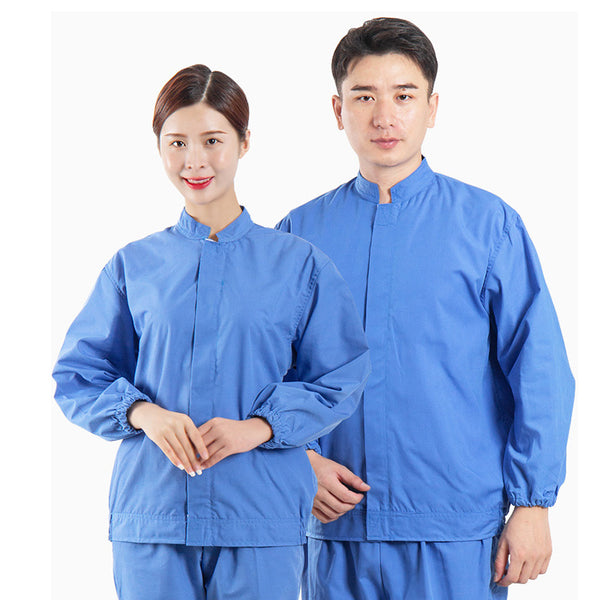 Cheap Custom Embroidered Workwear Uniform Wholesale Best Quality Long Sleeve Food Factory Workshop Work Clothing Clean Work Uniforms