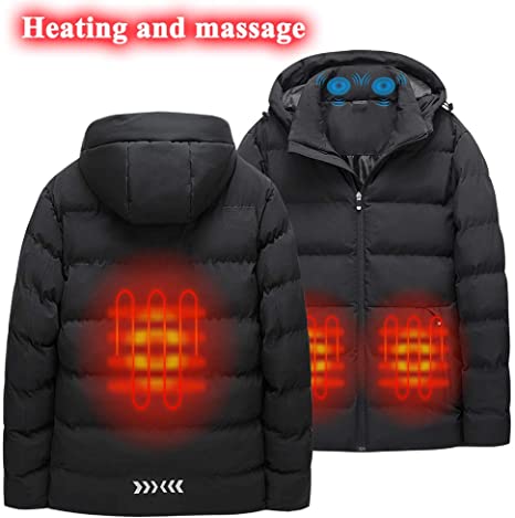 Sidiou Group Anniou Massage Electric Heated Jacket For Men Women Double Switch Adjustable Temperature USB Heating Jacket  (Not Included Power Bank)