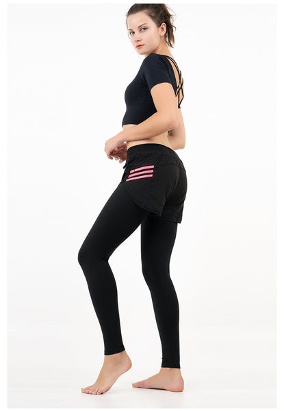 Sidiou Group Anniou Women Elastic Comfortable Breathable Sports Leggings Tight Running Pants Fitness Yoga Leggings