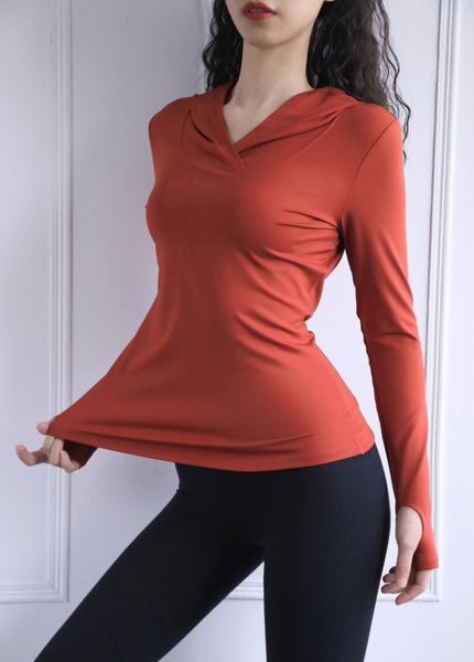 Sidiou Group Anniou  Back Mesh Hoodie Crop Top Women's Yoga Shirt Running Jogging Sport Tops Gym Tops For Women Sportswear Quick-Dry Sports Wear